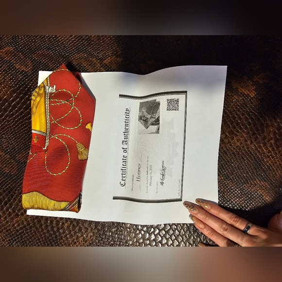 Hermes silk tie - Picture 2 of 7